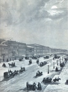 Peterburg,_Nevsky_Prospekt_in_winter,_1856